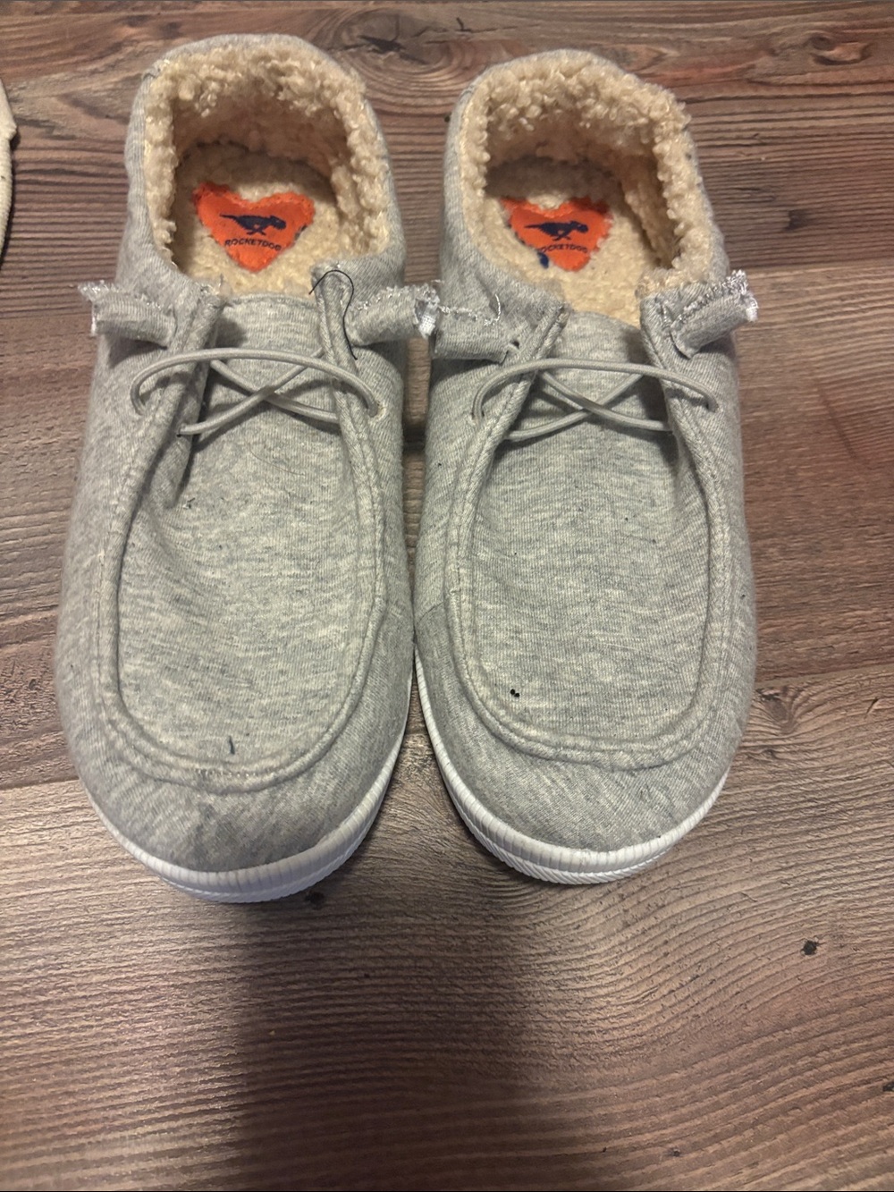Rocketdog Grey Fleece-Lined Casual Shoes Sz 8